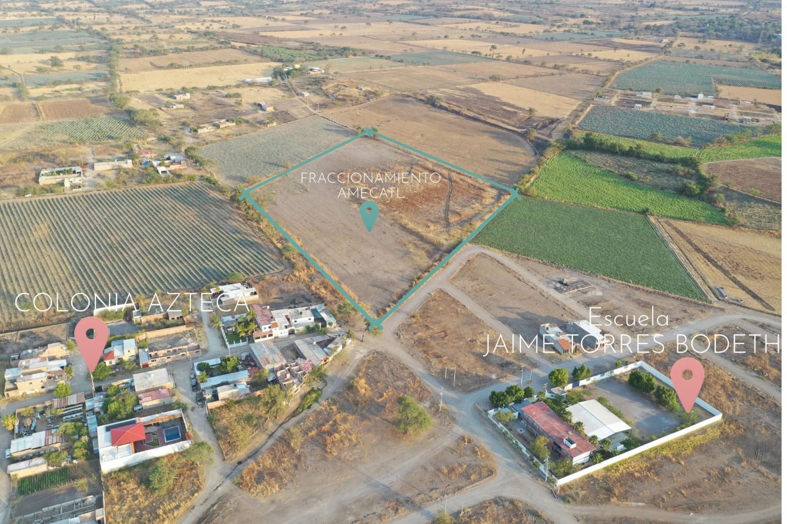Vista aérea del Fraccionamiento Ameca